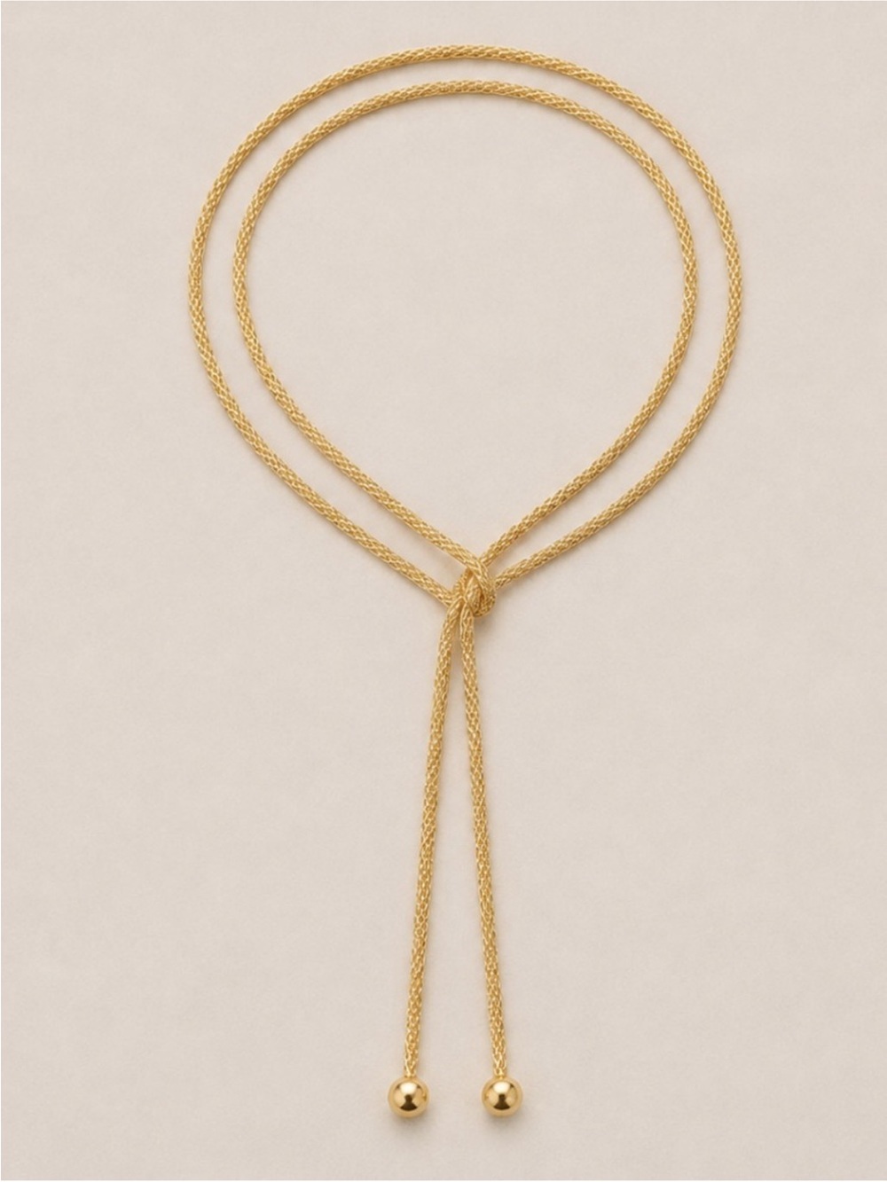 New! Gold Bolo Lariat Chain Necklace NWOT 5034
